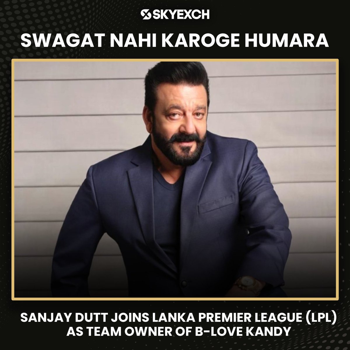 Bollywood star Sanjay Dutt enters the world of cricket as he joins B-Love Kandy as an owner in the Lanka Premier League.

#Bollywood #SanjayDutt #BLoveKandy #LankaPremierLeague #Cricket #SkyExch