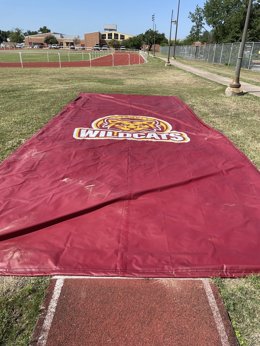 Emily Coleman (@emsuecoleman) on Twitter photo We have a new long jump pit cover with our new logo prominently displayed <a href="/TSBVI_News/">TSBVI-News</a>.
Go wildcats! We have a new long jump pit cover with our new logo prominently displayed <a href="/TSBVI_News/">TSBVI-News</a>.
Go wildcats!