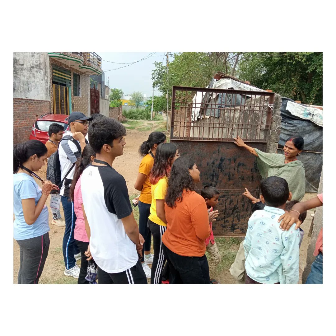 Door-to-door was done in slum areas to spread awareness about education & activities at Saksham Centre SDSN college,Gomti Nagar. Together, let's empower the underprivileged & encourage them to unlock their potential. 
#communitywork #doortodoor #underprivilegedchildren #education