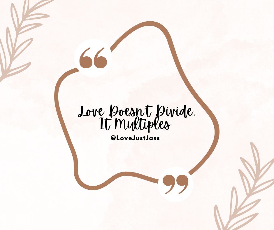 Motivational Monday! 🤎

Love Doesn't Divide, It Multiples!

You have enough love to go around!

So spread the love!

You got this friends! ✨