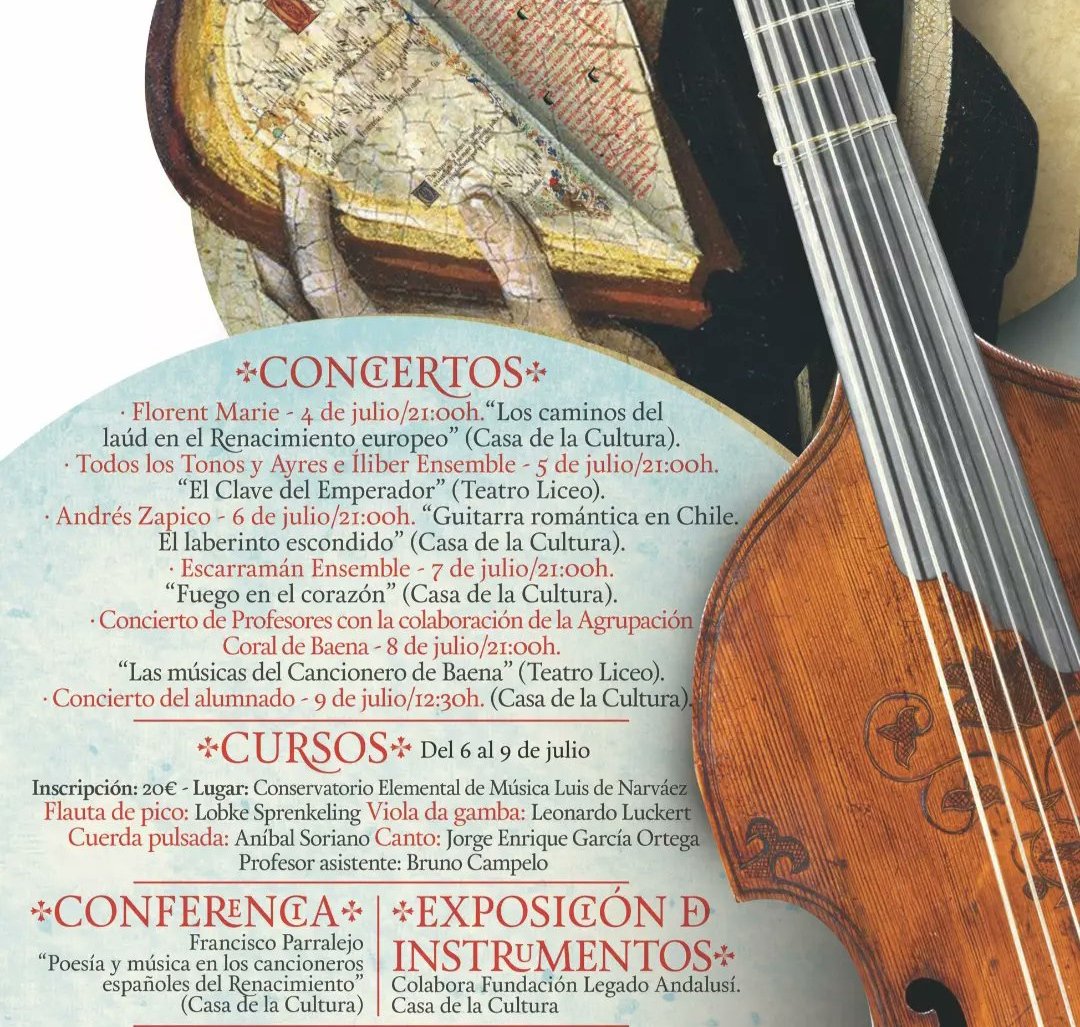 tonosyayres's tweet photo. 👉 5/07/2023, 21:00h - Teatro Liceo de Baena (Córdoba): EL CLAVE DEL EMPERADOR
@tonosyayres & @iliber_ensemble
#TodosLosTonosYAyres #TonosYAyres #ÍliberEnsemble #DiegoDePantoja #CulturaCórdoba #veranocultural #musicaenverano #musicaantigua #musicachina https://t.co/yb2zyzhqzn
