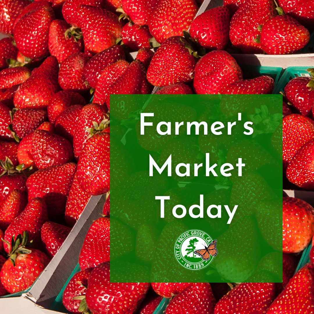In Monterey County, we are spoiled with 12 farmer's markets happening every week. Pacific Grove's Market is open from 3 PM–7 PM with live music every Monday and more than 8 food trucks. Come on down, get some dinner and eat in the park after shopping for your veggies!