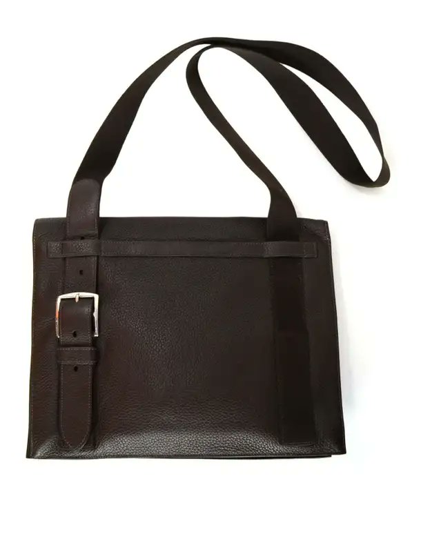 hermes brown clemence leather 38cm yohji yamamoto messenger bag