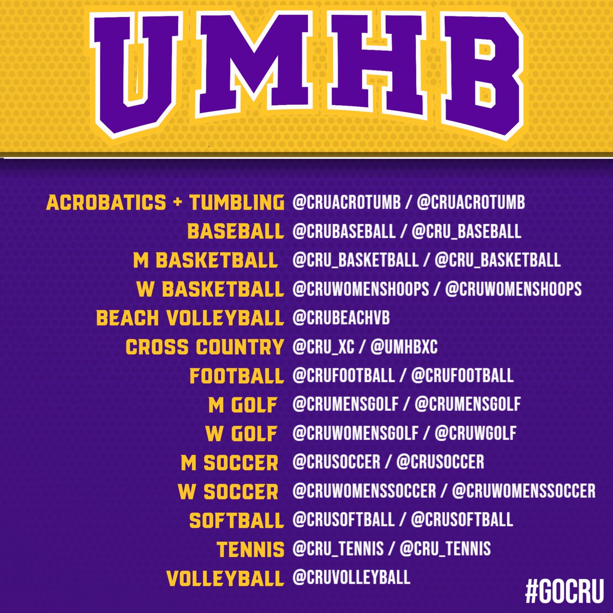 UMHB Crusaders tweet media
