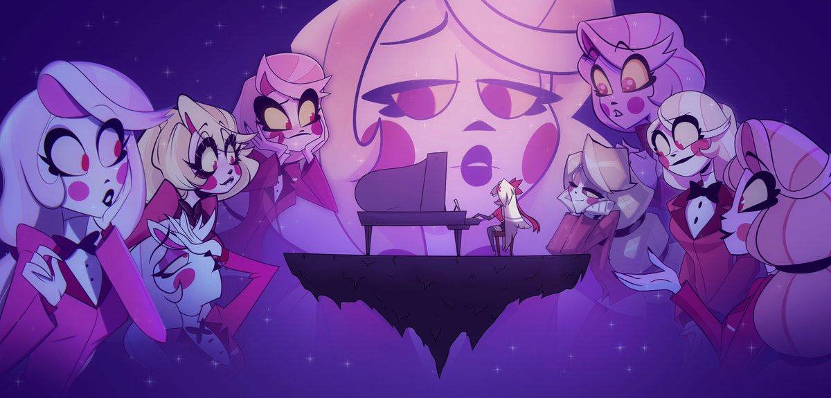 ''Charlie, Charlie, Charlie, I LOVE YOU!!!''
Collab with a bunch of artists to bring this parody of a fun song featuring the gorls!
#HazbinHotel #Chaggie #CharlieMorningstar #Vaggie #fanart #Peaches