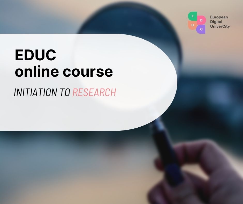 ║International║
🔎Are you curious about research and research professions? Discover the scientific method and strengthen your critical thinking skills!

Register now for one of the two sessions:
📅13 sept - 22 nov
📅11 oct - 20 dec
👉courses.educalliance.eu/course/105