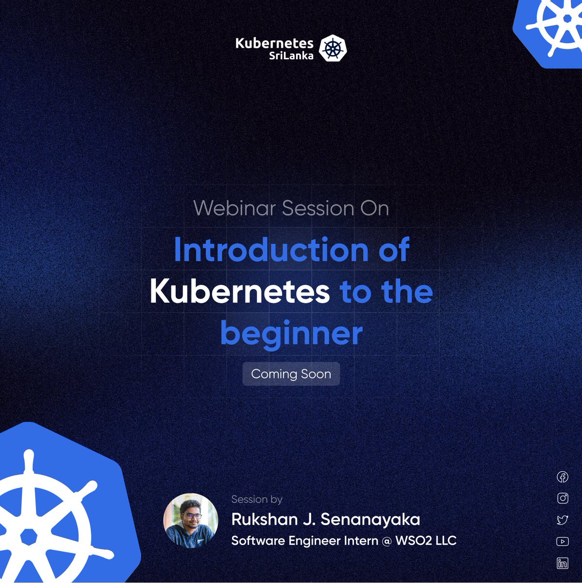 KubernetesSL's tweet image. ✨Get ready for an immersive journey into the realm of Kubernetes with🎙️ @RukshanJS, Intern Software Engineer at WSO2! 🔵 Join us as we unravel the mysteries of this groundbreaking technology.
#kubernetes #cncf #k8ssrilanka #comingsoon
