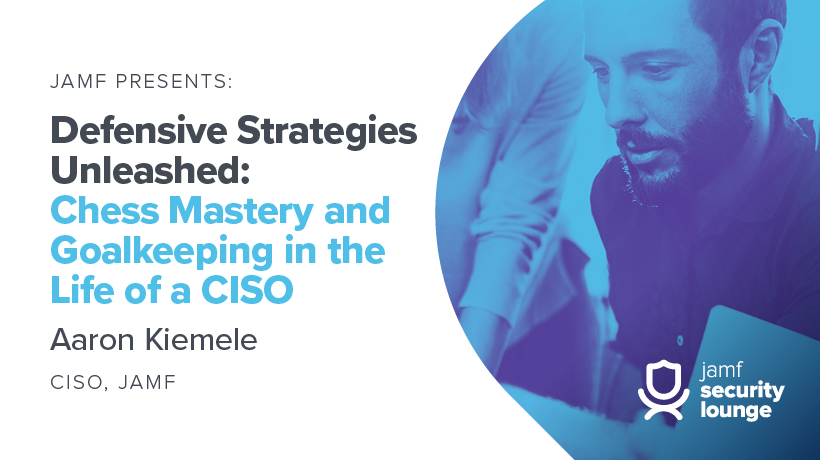 In the upcoming Jamf Security Lounge, Jamf's CISO, Aaron Kiemele, will share the challenges and triumphs of his role. Get tips, strategies for success and insights into the ever-evolving world of information and cybersecurity. Register at the link! infl.tv/myXf