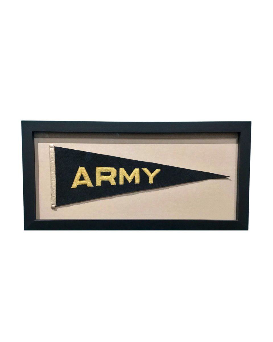 You can certainly hang a pennant on the wall by itself. But framing the pennant takes the piece to the next level!

#sportsmemorabilia #armyfootball