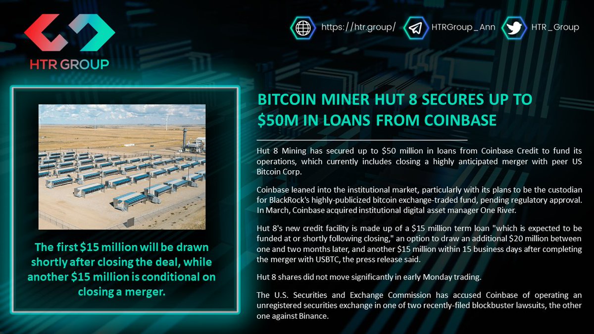 HTR_Group's tweet photo. The first $15 million will be drawn shortly after closing the deal.

https://t.co/kl2FaYB8gU https://t.co/8hhM2aXkdn