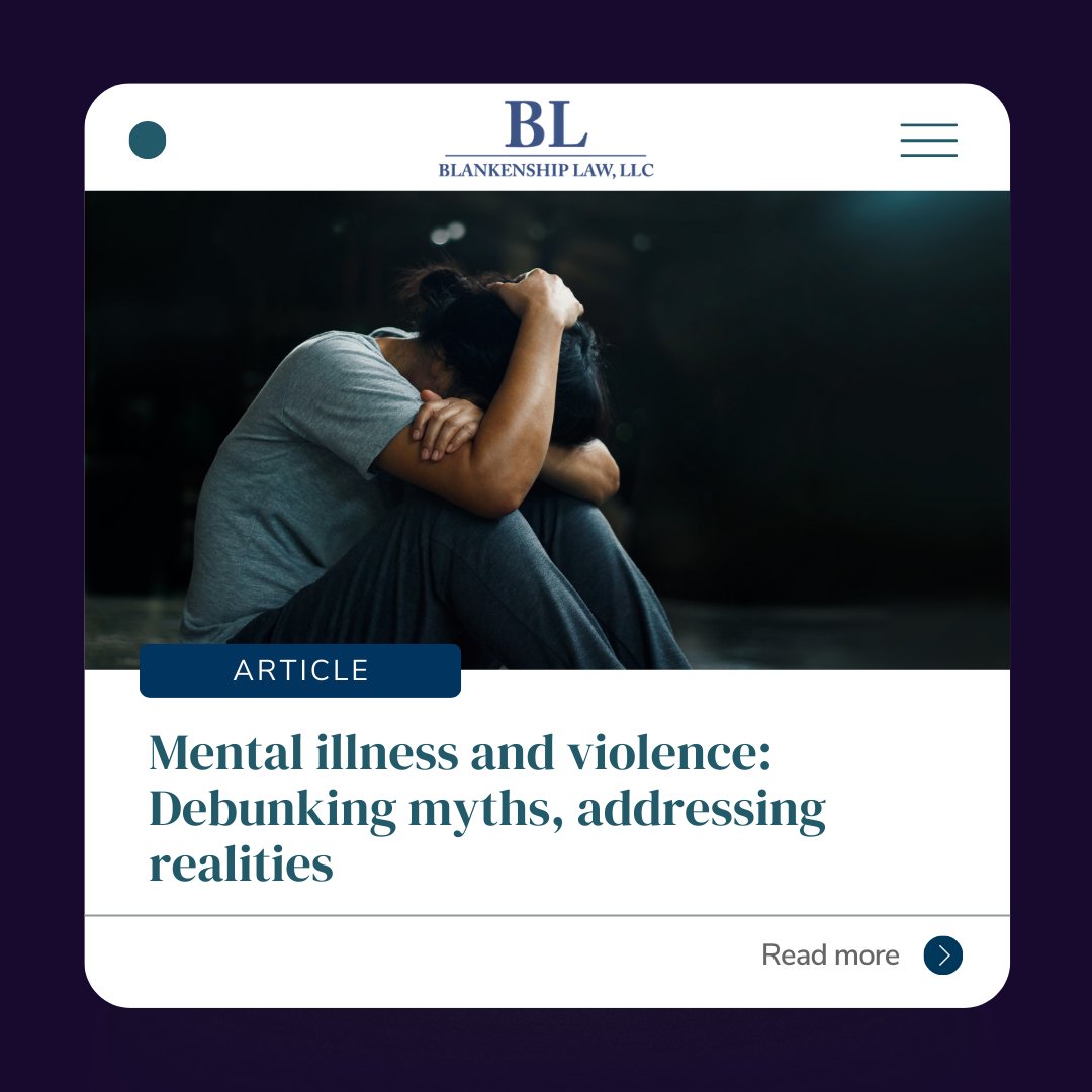 People often cite mental illness as an indicator of future violent behavior, but it’s important to separate when this is reality and when this is stigma. bit.ly/42EOSft #criminaldefense #gotyourback #mentalhealth