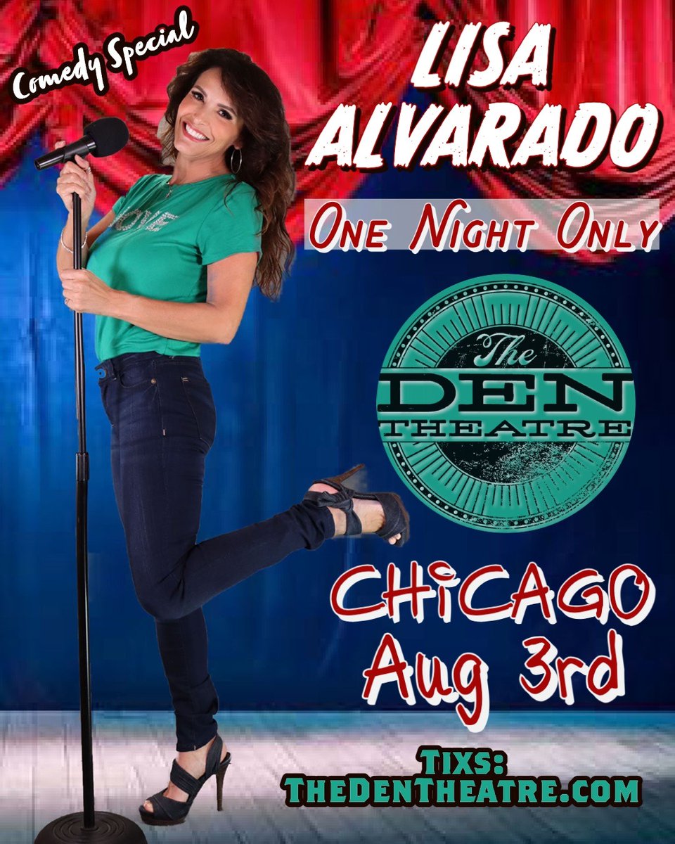 #chicago It’s Happenin’ AUG 3rd🎉 Get tixs Now @TheDenTheatre.com for 7 or 9:15pm or BOTH👏🏽💯💃🏻 *Special Taping, SHARE & send to your Chitown Friends!! Gonna be fun💯♥️💋  #share #repost #love  #comedyspecial #taping 
TIXS can be purchased here: ci.ovationtix.com/35386/producti…