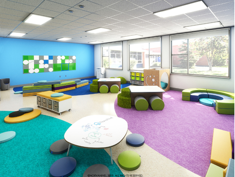 Elementary years in education are critical for laying the foundation for our educational pathway. Learning should occur in creative and playful spaces that foster choice, independence, and self-confidence.
#NorvaNivel #GiveThemSpace #AgileSeating #AgileClassroom