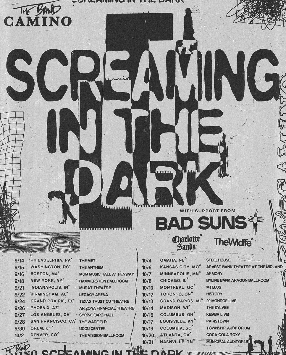 badsuns's tweet image. we’re hitting the road this fall with @thebandcamino 

on sale friday, june 30.