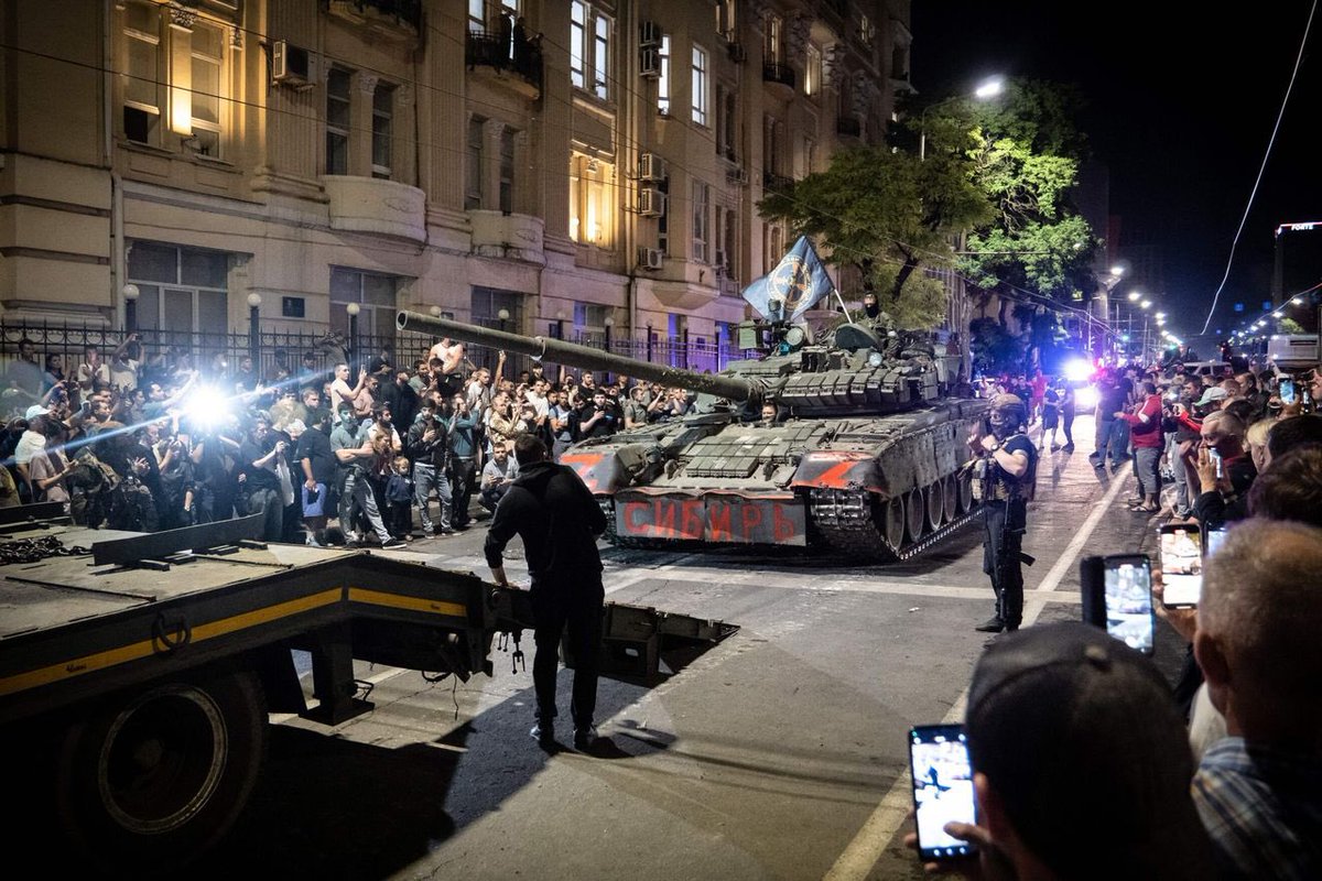 maria_avdv's tweet photo. Prigozhin’s new statement in short. As a result of intrigues they wanted to disband Wagner PMC on July 1. Prigozhin wanted to keep Wagner, but he was not heard. MoD launched missile strike, 30 killed. He didn’t want blood, it was not a rebellion, but march for justice. 1/ https://t.co/I2AXHRNzps