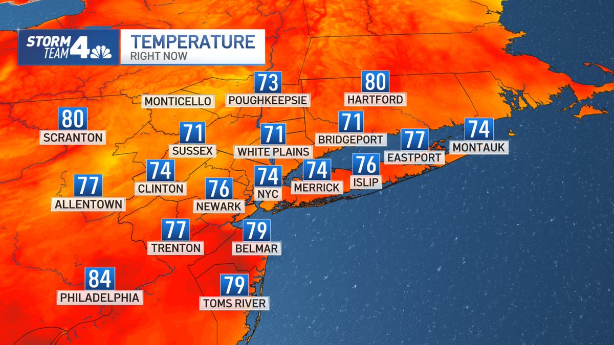 Temperatures at this hour #NBC4NY