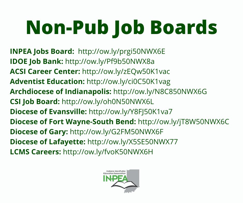 Know someone looking for a teaching position or contemplating a career change? Encourage them to consider a non-pub school! Teaching in one of our INPEA member schools has many benefits, including smaller classes, clear discipline policies, engaged families, and so much more!