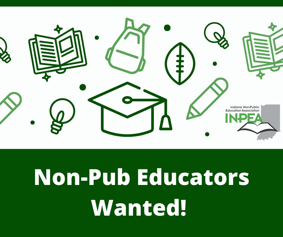 INPEA_Voice's tweet image. Know someone looking for a teaching position or contemplating a career change? Encourage them to consider a non-pub school! Teaching in one of our INPEA member schools has many benefits, including smaller classes, clear discipline policies, engaged families, and so much more!