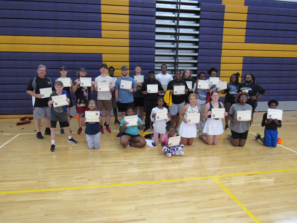 HHS Youth Summer Camp was a success! We are so proud of all of our participants &amp; future Hornets. It was a tough week with the weather but we were able to get on the courts &amp; have some fun. Special thanks to Coach Lott, BIMA Sports, and TMD Outdoor Services for their donations.