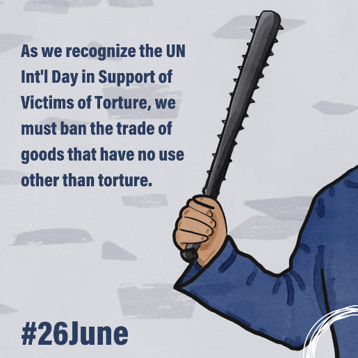 CVTorg's tweet photo. There is no reason for any country, or any company, to be manufacturing and selling goods made solely for the purpose of torture or other ill-treatment. It’s time for a #TortureFreeTrade Treaty.
Read more https://t.co/WWZ3uh9fHJ
@Omega_RF @HumanRightsHLS
#endtorture https://t.co/qPllqoaWy1