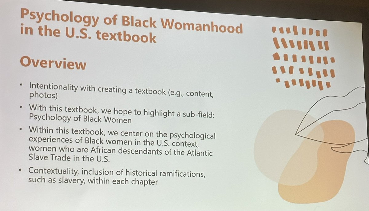 Finally, Dr @DaniDickensPhD reviews Spelman’s curriculum and the development of her course and textbook on the Psychology of Black Women #SPSSICON23