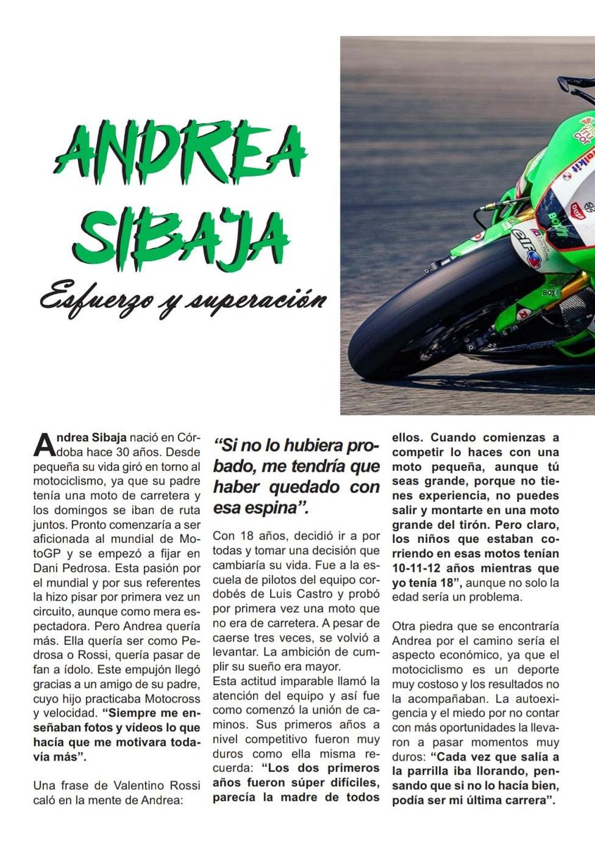 MontyBM_'s tweet photo. Hace unas semanas @_MiguelPG_  y yo tuvimos el placer de entrevistar a @AndreaSib. A continuación, os dejamos la entrevista para que conozcáis más de cerca a Andrea. Si os gusta compartidla, para que más gente conozca a esta gran piloto.

(1/2) https://t.co/LwRjnv4oa6