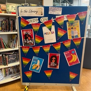 It's #prideweek in school!  Come and pick up one or two of our #newbooks this week #relaxwithabook #readforpride #schoollibrariesmatter