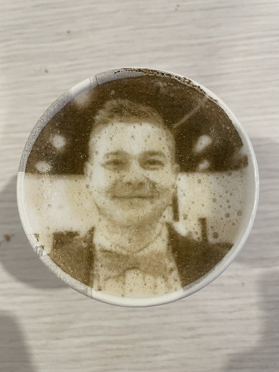 Last day of #ASE2023! We just concluded the Pyramid of Endocarditis session and the robust imaging modalities available in patients with IE. A nice treat to end the weekend with a latte. But who’s that starting back? 😎