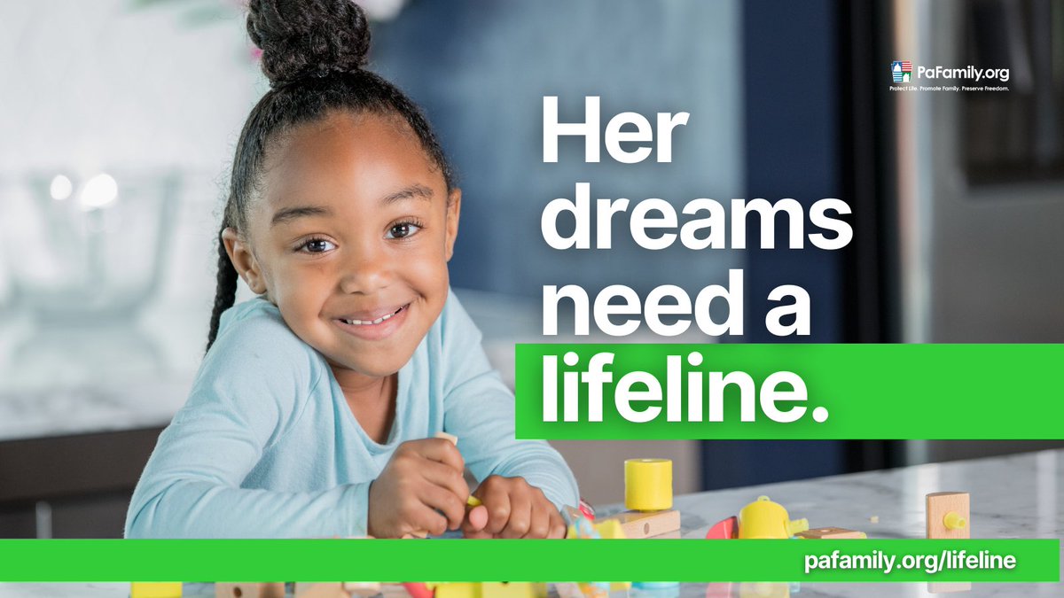 We can help make the American Dream more than just a dream for Pennsylvania students who are trapped in a low-performing school district.  

Take action to support the Lifeline Scholarship Program: pafamily.org/lifeline 

#Lifeline #LifelineScholarship #SchoolChoice