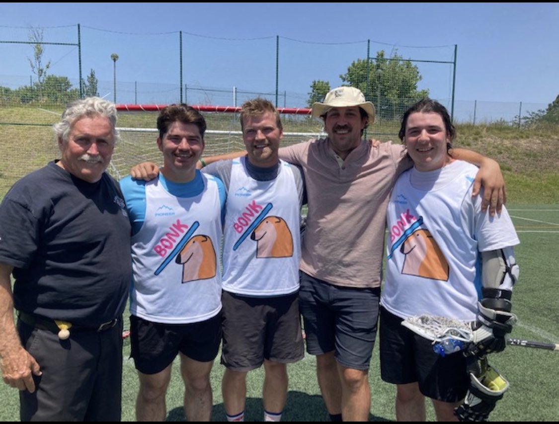CastletonMLax's tweet image. Spartan Lacrosse going worldwide! 

left to right: 
Rob Wyman ‘71
Louis Alhage ‘17
Alex Green ‘14
Owen Hartman ‘14
Kyle Lutinski ‘19 

Gathered as participants in Lisboa Lacrosse Cup this past weekend in Lisbon, Portugal.