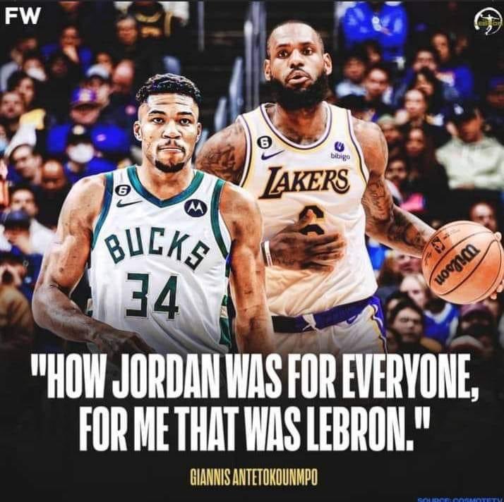 Remember when Giannis said this about LeBron.