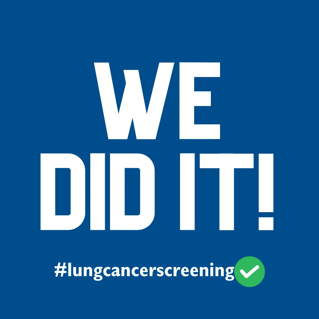 We’re feeling a little blown away here… 

For 33 years, we have dreamt of lung cancer screening, funding projects to prove it works and campaigning for its implementation. 

Today, we celebrate. Today, we savour this hard worked moment.

#lungcancerscreening #dedication #LCSM
