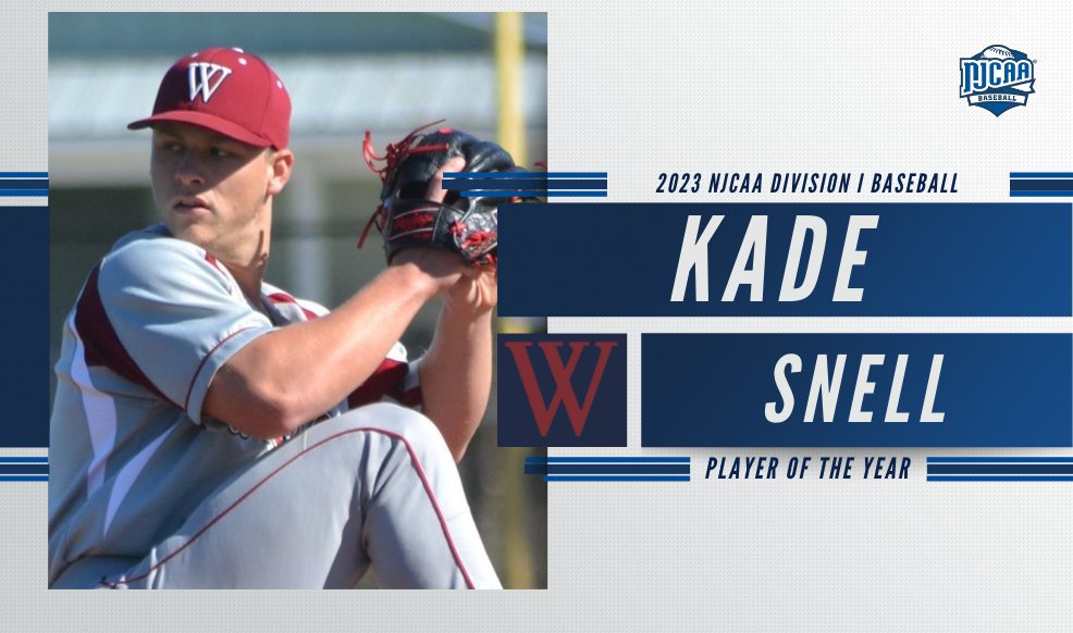 🏆 𝙋𝒍𝙖𝒚𝙚𝒓 𝒐𝙛 𝙩𝒉𝙚 𝙔𝒆𝙖𝒓 🏆

After dominating both on the mound and at the plate this season, Kade Snell has been named the 2023 #NJCAABaseball DI Player of the Year! 💪

Full Release | njcaa.org/sports/bsb/202…
