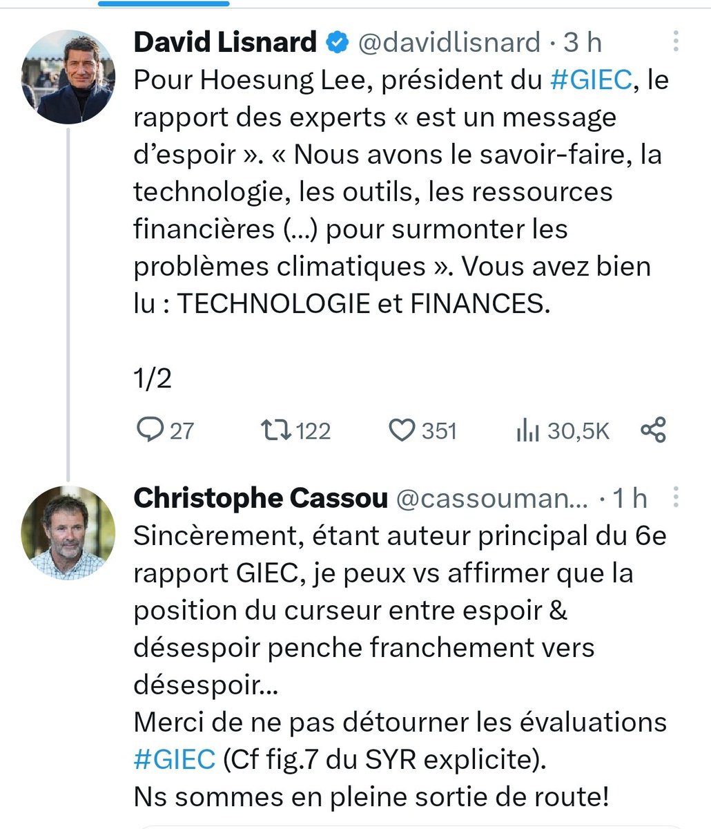 @MacLesggy Bizarrement ça ne m'étonne pas... Perso je fais plus confiance aux scientifiques mais vous allez me dire qu'ils ne connaissent rien à la croissance verte 🤡
Et surtout Bernard Arnault comme vous avez dû lire attentivement la synthèse du dernier rapport du GIEC...