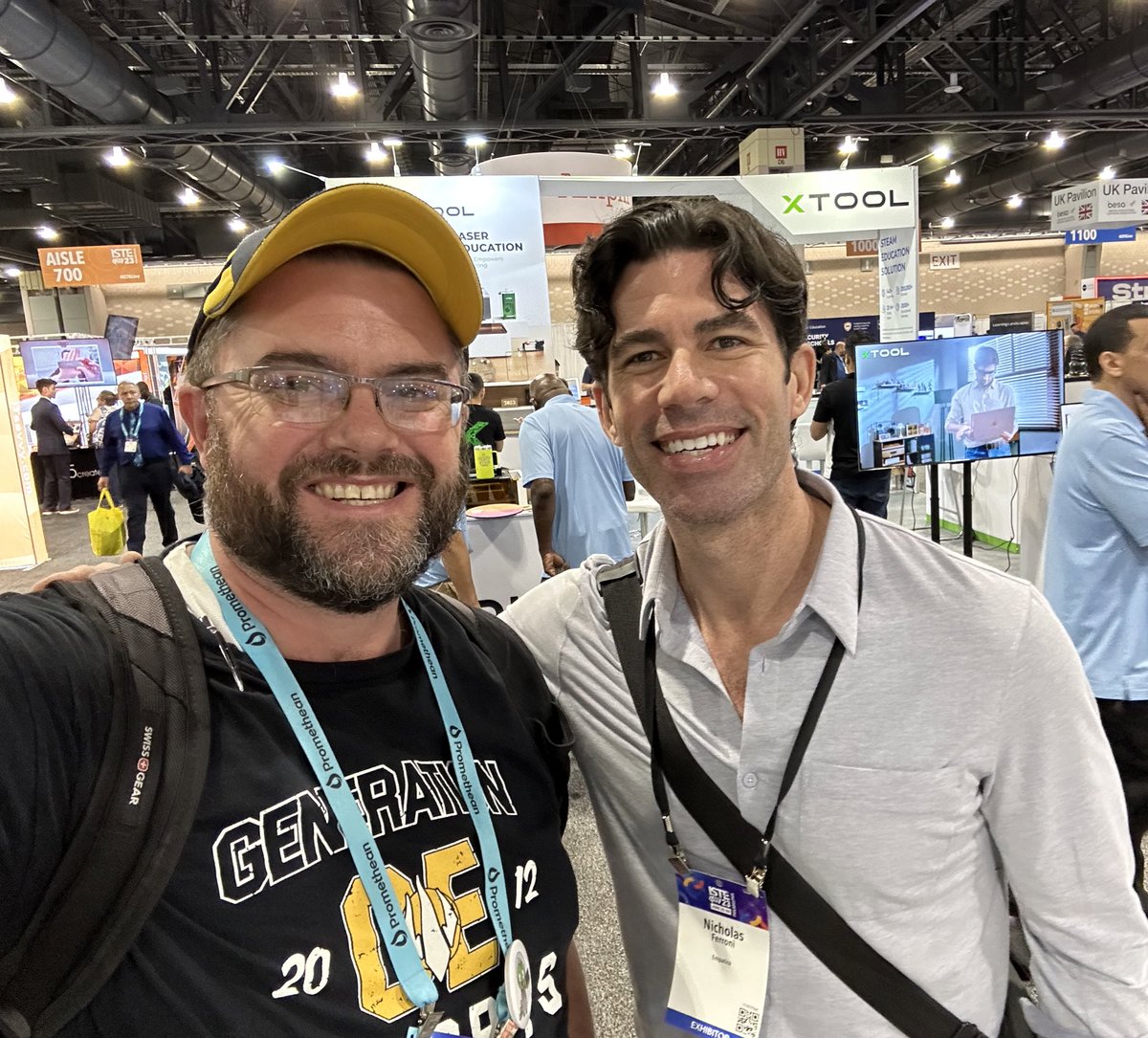 Ran in to @NicholasFerroni at ISTE today! Geeking out right about now, lol! #ISTE2023 #ISTE23