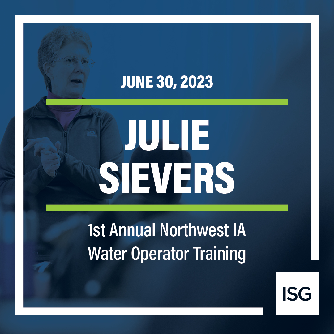 isginc1973's tweet image. Understanding the impact drinking water training can have on our communities, ISG’s Julie Sievers is excited to be a part of the inaugural Northwest IA Water Operator Training! #ISGDrinkingWater #ISGEvents #WaterOperator #WaterSupply @IRWA4221