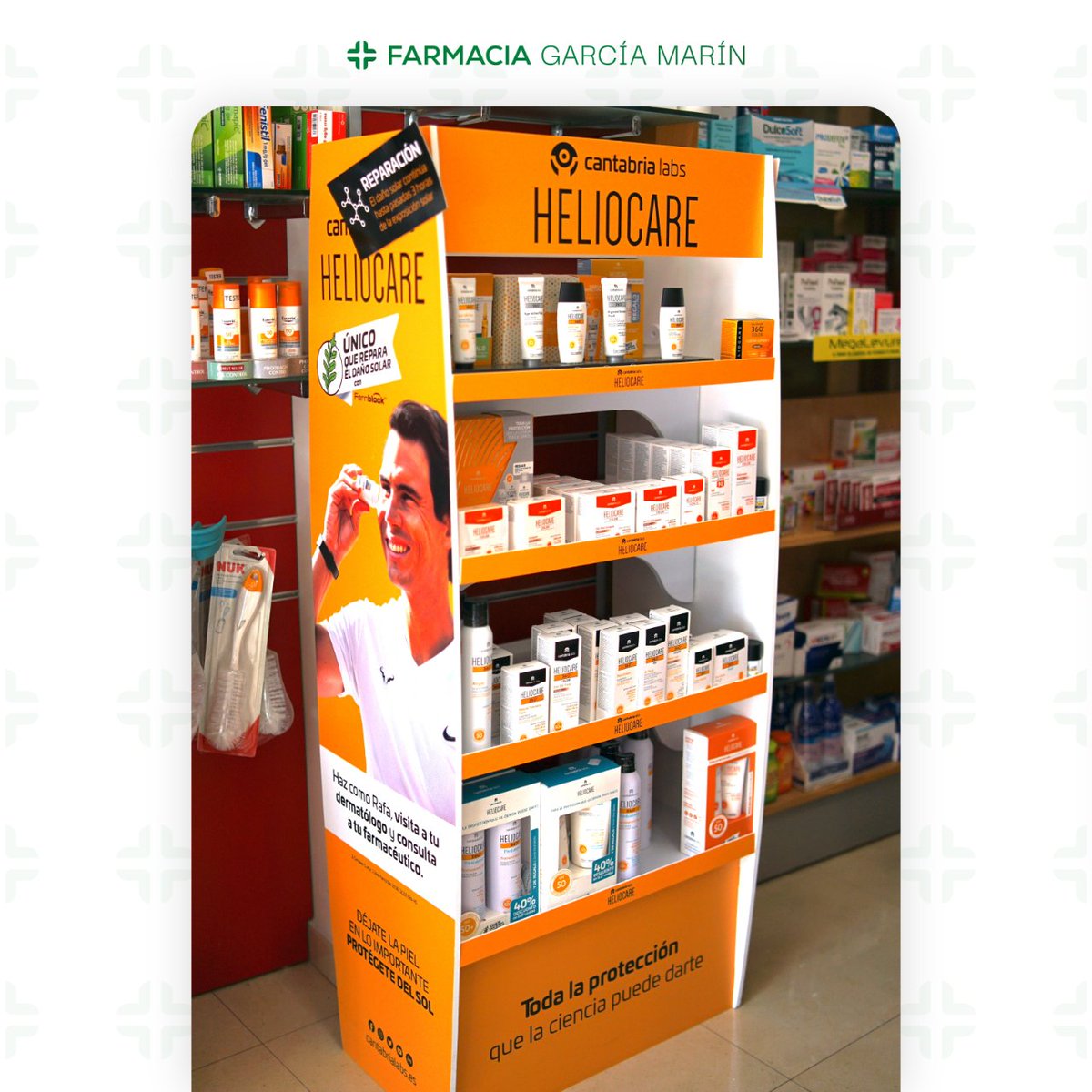 🔆 ¿Conoces la importancia de la #fotoprotección? 💪

En @CantabriaLabs lo saben, y por eso los solares @heliocare son:

✅ Aptos para deportistas
✅ Veganos
✅ Sin gluten
✅ Sin lactosa

🧑🏻 Recuerda la importancia de proteger tu #piel y visitar al #dermatólogo una vez al año. 🩺