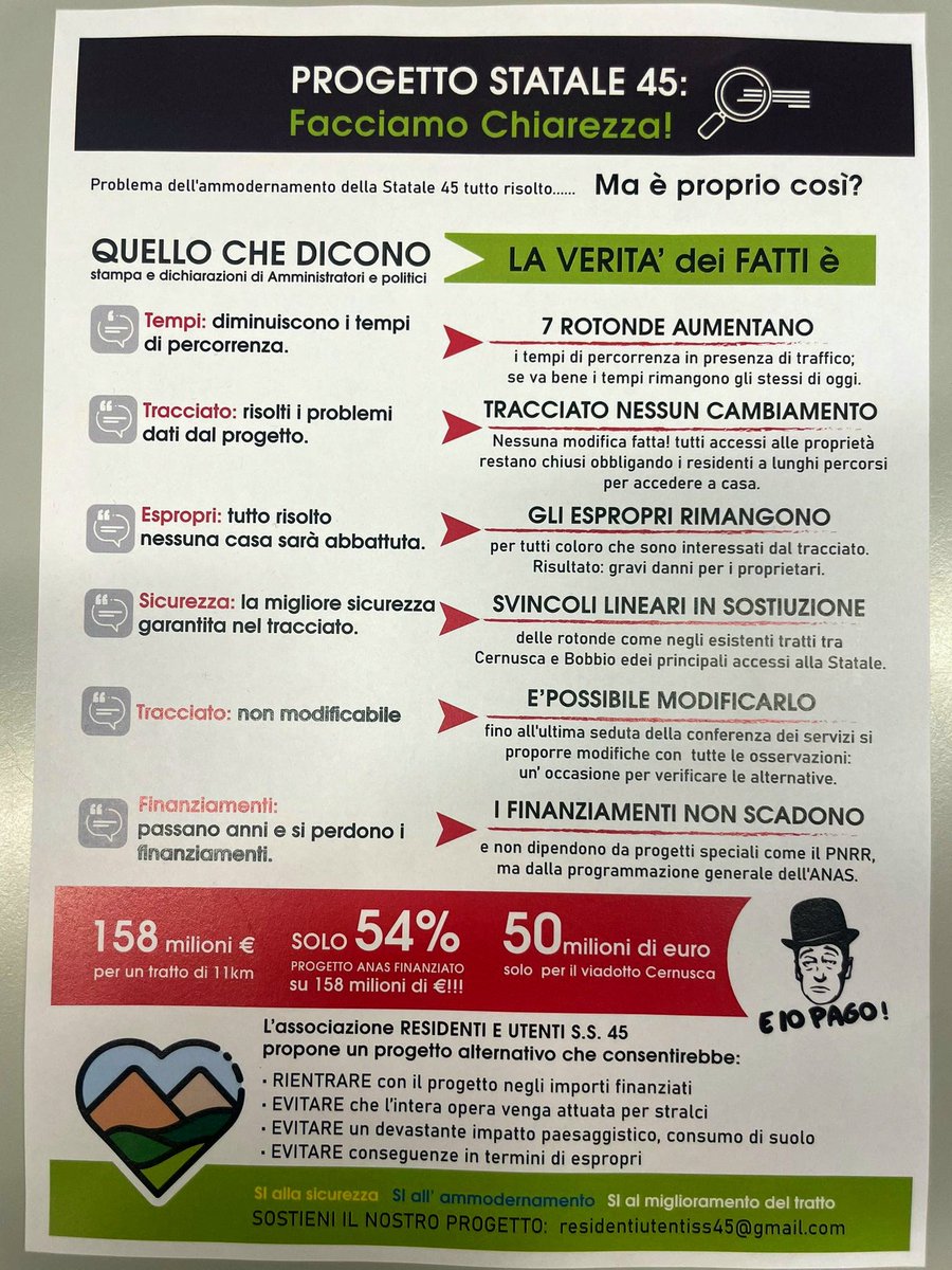 federicofecondo's tweet photo. Il volantino dell'associazione residenti e utenti della #valtrebbia sul progetto #Anas di allargamento della #SS45 tra #Rivergaro e #Cernusca https://t.co/zDJFK4w3fd