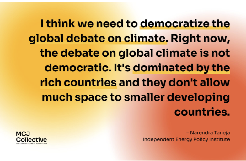 RumboVentures's tweet photo. This message by @NarendraTaneja at @mcjpod @mcjcollective resonated with us. Our mission is to give a voice to Latin America in the global debate on climate, channeling resources to bring the region's contribution to its corresponding role in finding solutions. https://t.co/W6zje8wAWA