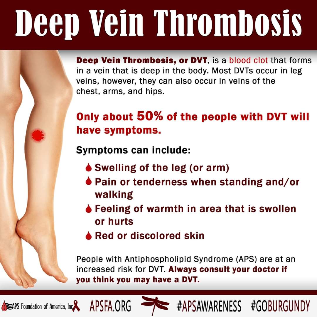 Did you know, APS is responsible for up to 20% of all deep vein blood clots (DVT)?

#AntiphospholipidSyndrome #APSAwareness #APSMatters #WTDay23 #embolism #PE #Thrombosis #hematology  #awareness #education #donate #Facts #awarenessmonth #clotting