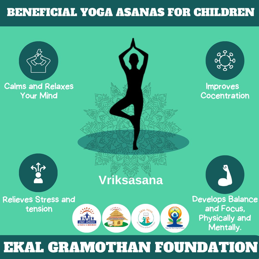 EgfEkal's tweet photo. Yoga can be a wonderful practice for children as it promotes physical fitness, mental well-being, and emotional balance. Here are some yoga poses and activities that are suitable for children.
.
.
.
#YogaForchildren #yogforlife #yogasehihoga #ekal #ekalabhiyan #egf https://t.co/WE4rrJ0gum