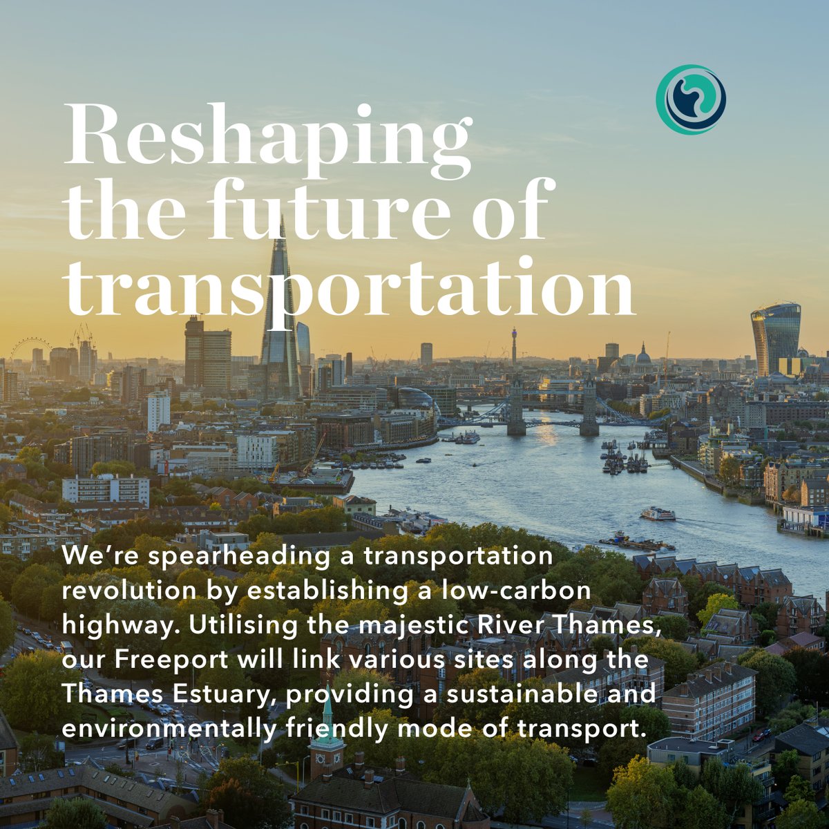 Thames Freeport revolutionises transportation with a low-carbon highway along the River Thames. We connect to Europe’s largest market sustainably. Reduce congestion and pollution, and reshape transportation. Join the innovation at #ThamesFreeport