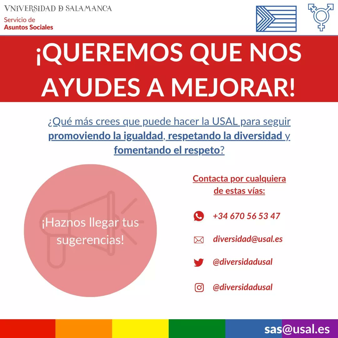 sas_usal's tweet photo. Este miércoles, ¡celebra con nosotros el Orgullo LGTBI+! 🏳️‍🌈 Terminaremos el evento con la animación de DJ Mario Salcedo, ¡será una auténtica fiesta reividincativa! 🎉

¡Os esperamos! 😉

#OrgulloSAS #Orgullo #Orgullo2023 #OrgulloCharro #OrgulloLGTBI #Diversidad #LGTB #LGTBI https://t.co/QjriucCz6Q