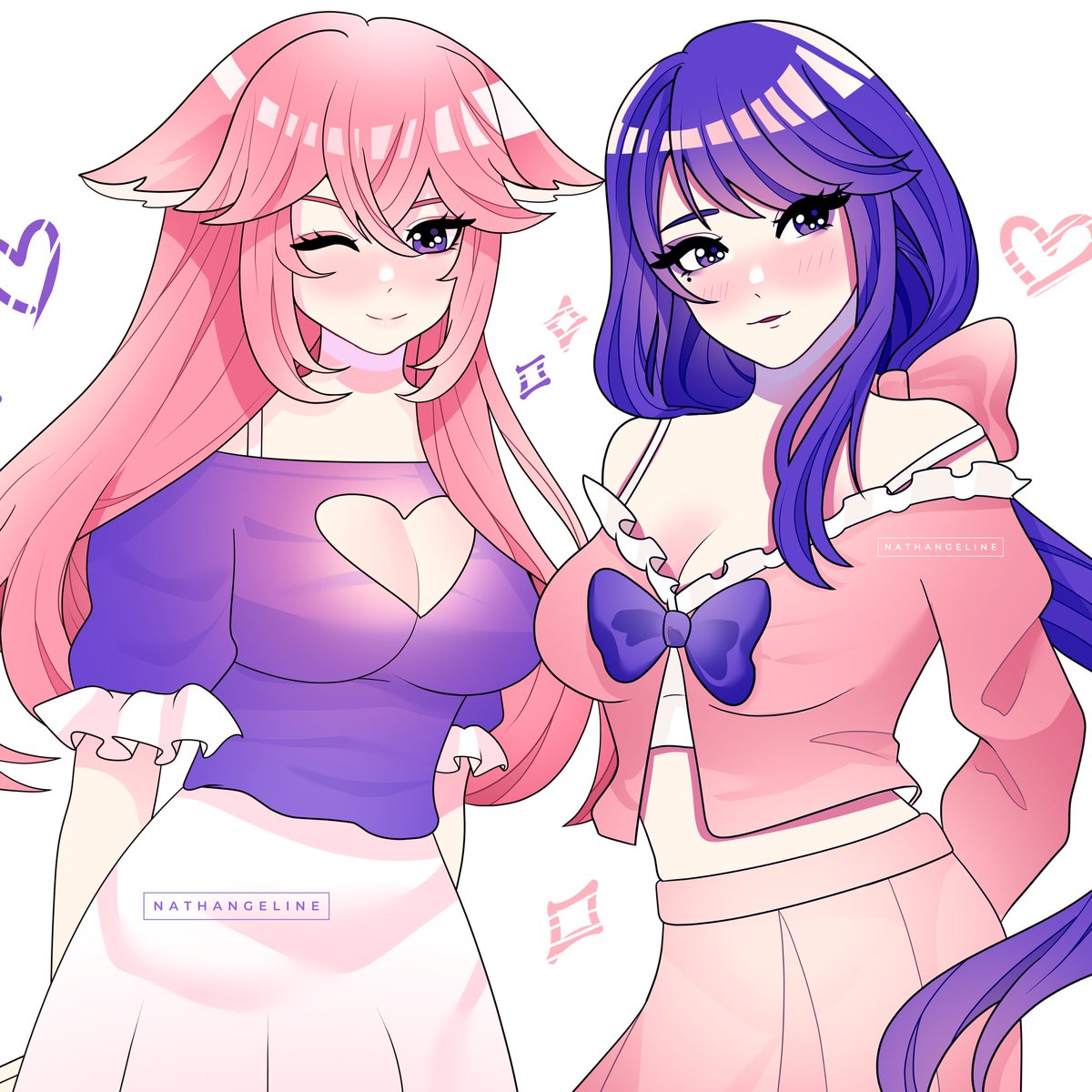 nathangeline's tweet photo. Happy EiMiko Day! 🩷💜

Genshin Impact Raiden Shogun / EI and Yae Miko Fanart

#illust #illustration #anime #eimiko #fanart https://t.co/XIhpKrJkDk