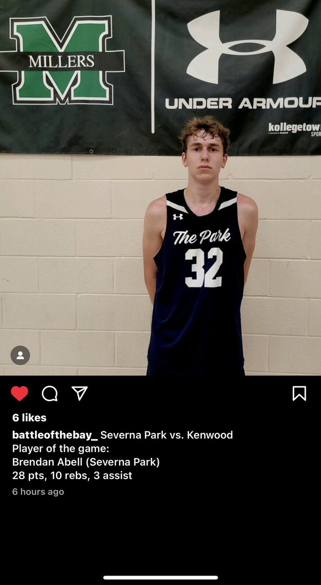 8rendan_abell's tweet photo. Great comeback and team win for @SPFalconhoops up at Milford Mill’s Battle of the Bay vs Kenwood. See you at DMV Summer Warmup this week @DMV_Stags https://t.co/hT4b0ArgR8