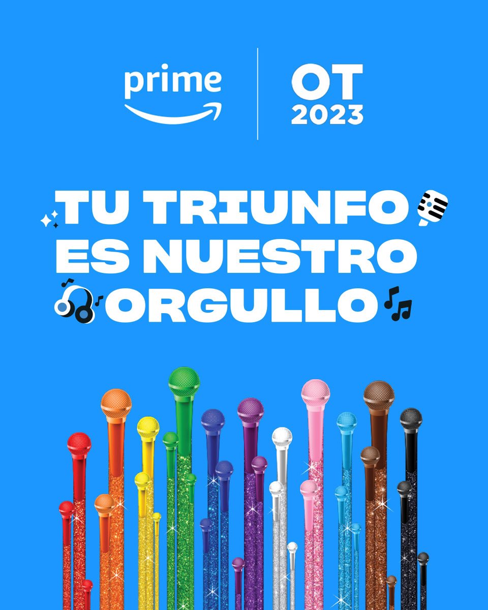 MADOrgullo's tweet photo. ¡Es momento de cruzar la pasarela! ️‍🌈🎤 Y @PrimeVideoES y @OT_Oficial lo saben muy bien. Estate atento a sus redes durante #MadridOrgullo2023  porque se vienen sorpresas. https://t.co/U4ThTBmnlj