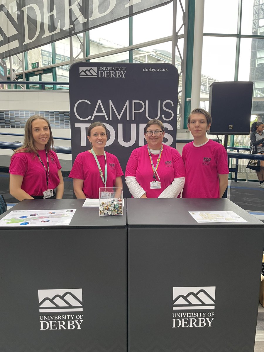 Our Student Ambassadors are here to give a helping hand to all the visiting students <a href="/DerbyUni/">University of Derby</a> Schools and Colleges Open Day! 

Go team 🙌

#DerbyOutreach #DerbyUniOpenDay