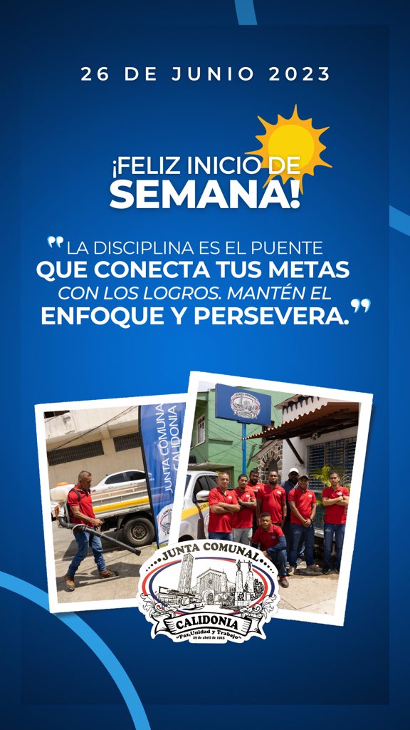 Éxito y buena vibra para esta semana!