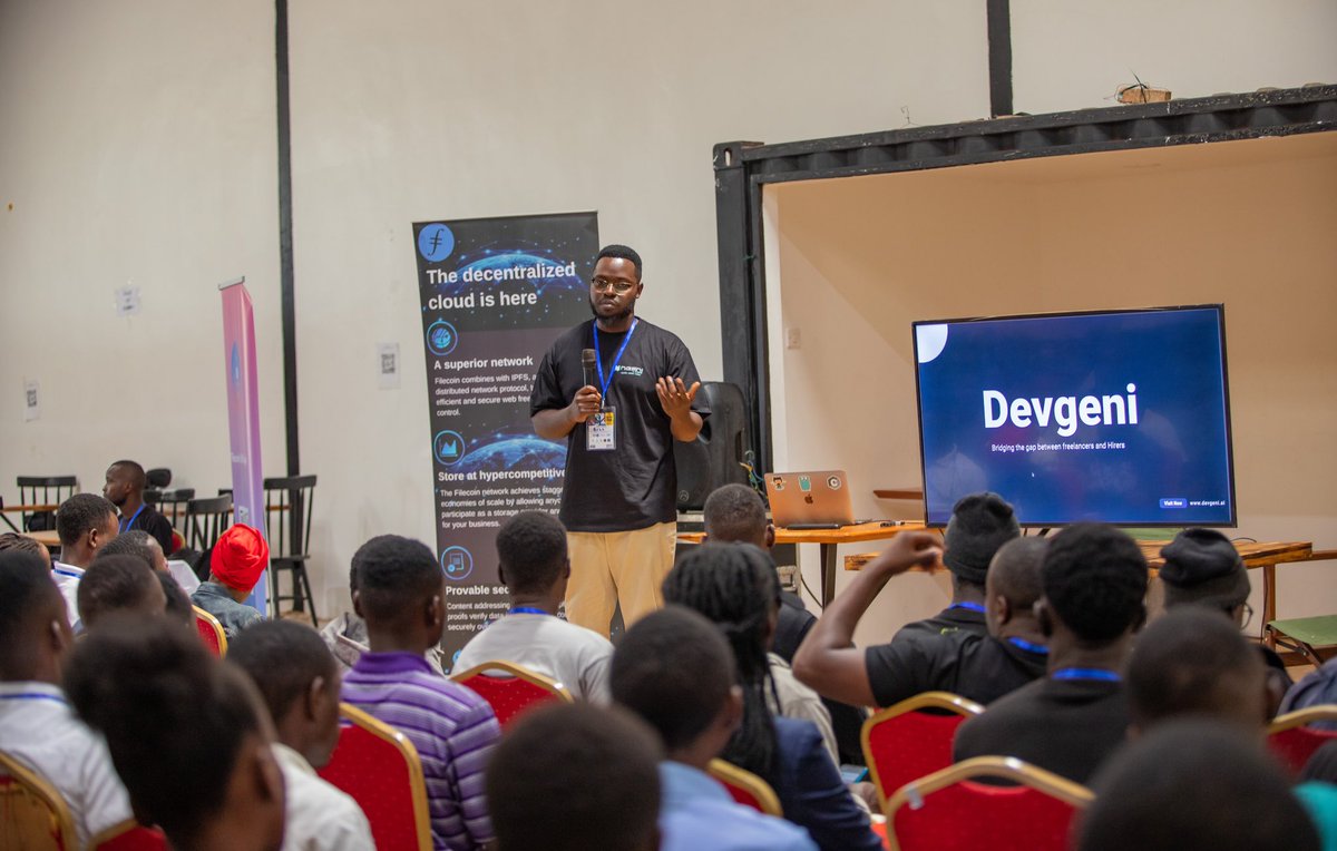 stizo_97's tweet photo. I had opportunity to speak at Uganda BlockChain DevFest where I interacted Uganda’s Blockchain Community and shared solutions we are implementing with @ngenilabs. https://t.co/IRhBmHIvi5