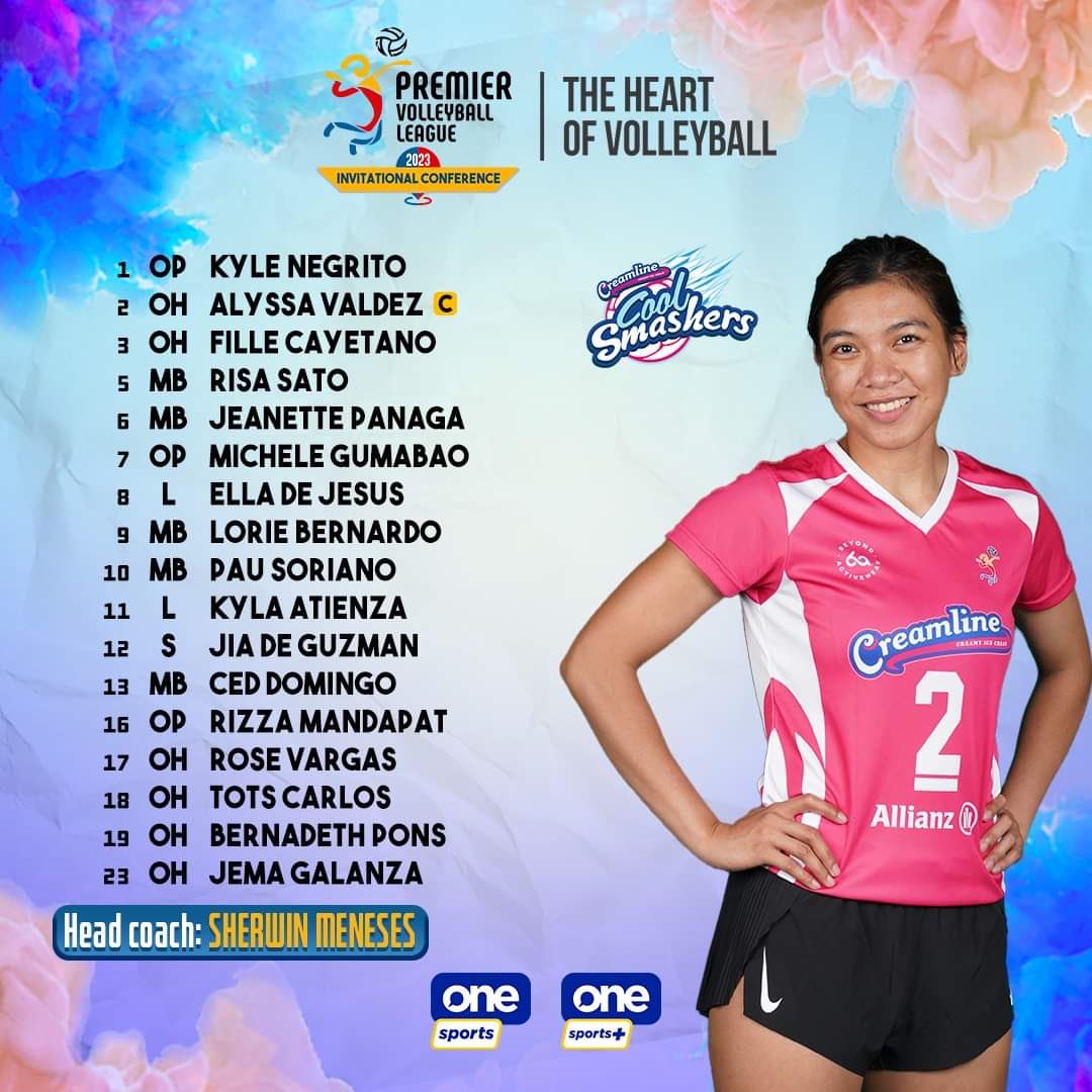 CCS line-up led by Team Captain Alyssa Valdez! #AV30